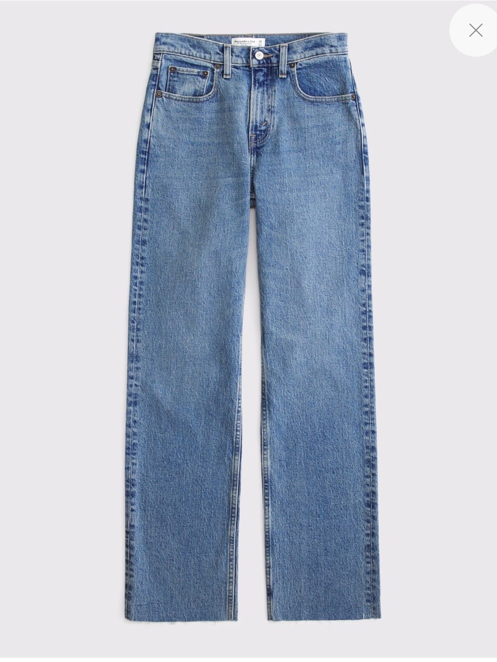 Abercrombie & Fitch Women’s Curve Love The 90’s Relaxed Jean High Rise Short